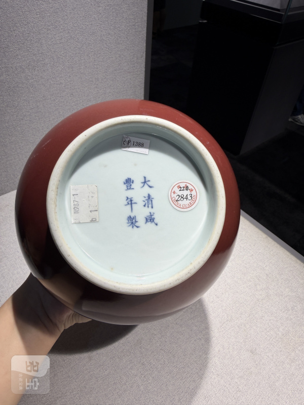 清咸丰 红釉玉壶春瓶 - 图12